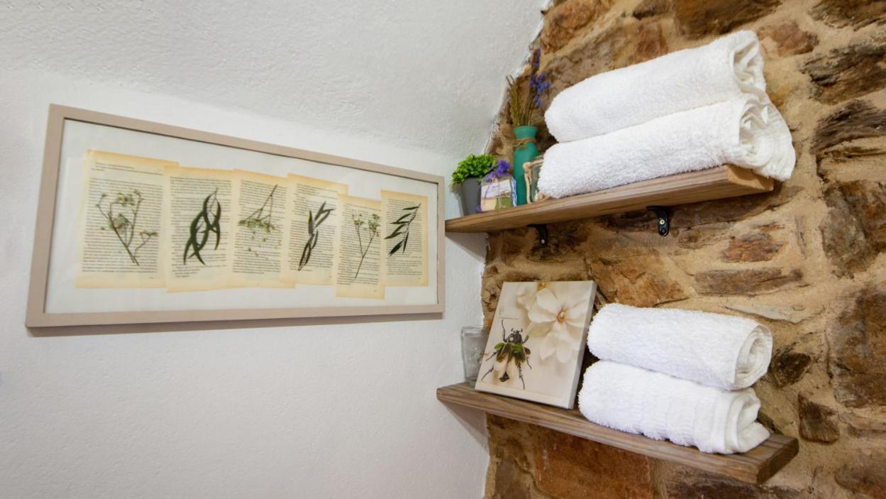Apartamento duplex rural con chimenea y vistas panorámicas desde la cama Sant Marti Sacalm Esterno foto