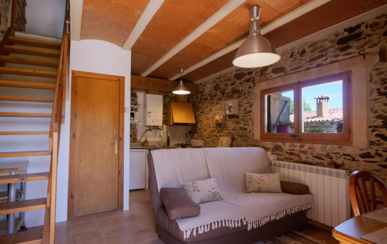 Apartamento duplex rural con chimenea y vistas panorámicas desde la cama Sant Marti Sacalm Esterno foto